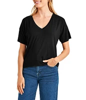 Splendid Bamboo V-Neck Short Sleeve Tee