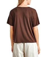 Splendid Bamboo V-Neck Short Sleeve Tee