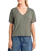 Splendid Bamboo V-Neck Short Sleeve Tee