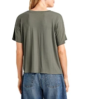 Splendid Bamboo V-Neck Short Sleeve Tee