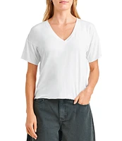 Splendid Bamboo V-Neck Short Sleeve Tee