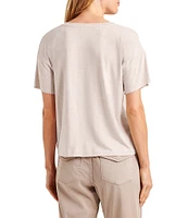 Splendid Bamboo V-Neck Short Sleeve Tee