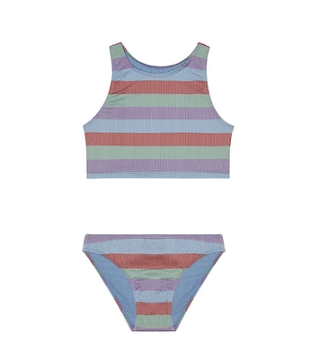 Splendid Big Girls 7-16 Cabana Stripe Two-Piece Swimsuit