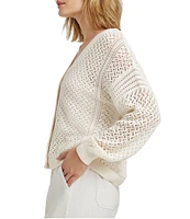 Splendid Brenda Knit V-Neck Long Sleeve Button Front Cardigan