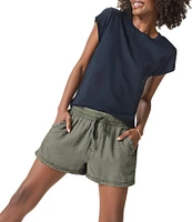 Splendid Campside Knit Mid Rise Lounge Shorts