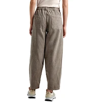 Splendid Carter Barrel Leg Wide Pant Elastic Crop Pant