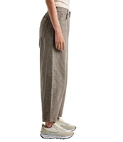 Splendid Carter Barrel Leg Wide Pant Elastic Crop Pant
