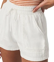 Campside Crochet Mid Rise Lounge Shorts