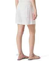 Splendid Coastal Linen Blend Knit Mid Rise Lounge Shorts
