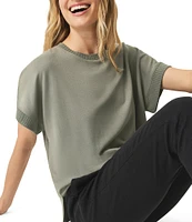 Splendid Eco Super Soft Knit Crew Neck Short Sleeve Tee