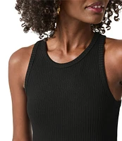 Splendid Eco Supersoft Ribbed Knit Scoop Neck Sleeveless Tank Top
