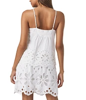 Splendid Emma Eyelet Knit V-Neck Babydoll Coordinating Tank