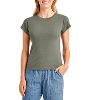 Splendid Faye Crew Neck Short Sleeve Tee