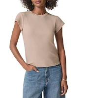 Splendid Faye Crew Neck Short Sleeve Tee
