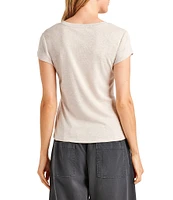 Splendid Faye Crew Neck Short Sleeve Tee