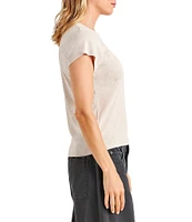 Splendid Faye Crew Neck Short Sleeve Tee