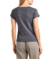 Splendid Faye Crew Neck Short Sleeve Tee