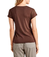 Splendid Faye Crew Neck Short Sleeve Tee