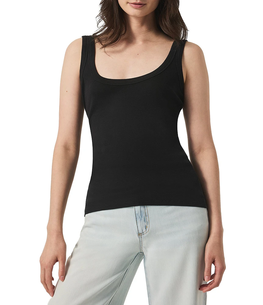 Splendid Faye Knit Scoop Neck Sleeveless Tank Top