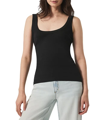 Splendid Faye Knit Scoop Neck Sleeveless Tank Top