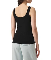 Splendid Faye Knit Scoop Neck Sleeveless Tank Top