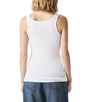 Splendid Faye Knit Scoop Neck Sleeveless Tank Top