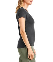 Splendid Faye V-Neck Short Sleeve T-Shirt