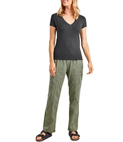 Splendid Faye V-Neck Short Sleeve T-Shirt