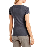 Splendid Faye V-Neck Short Sleeve T-Shirt