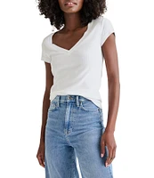 Splendid Faye V-Neck Short Sleeve T-Shirt