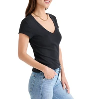Splendid Faye V-Neck Short Sleeve T-Shirt
