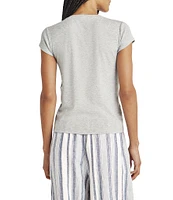 Splendid Faye V-Neck Short Sleeve T-Shirt