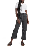 Splendid Gina Pant Mid Rise Wide Leg Cropped Elastic Pants