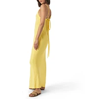 Splendid Gisele Knit V-Neck Sleeveless A-Line Maxi Dress