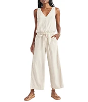 Splendid Kali V-Neck Sleeveless Wide Leg Jumpsuit