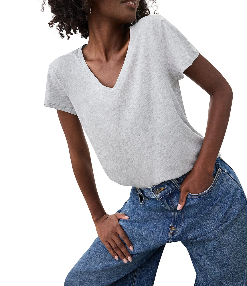 Splendid Kate V-Neck Short Sleeve Tee Shirt