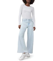 Splendid Knit Classic Crew Neck Long Sleeve Tee