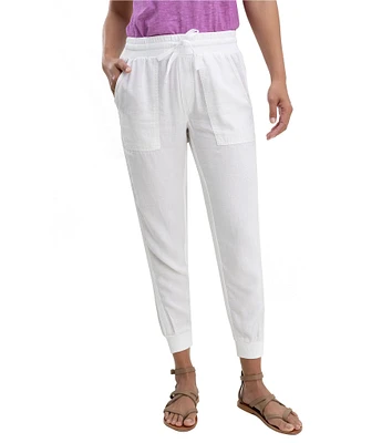 Splendid Lakeside Linen Blend Flap Pocket Joggers