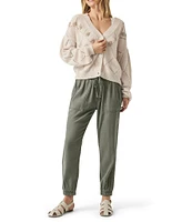 Splendid Lakeside Knit Mid Rise Jogger Pants