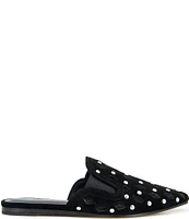 Splendid Linna Suede Studded Mesh Cut Out Mules