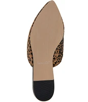 Splendid Liza Cheetah Print Pony Hair Flat Mules