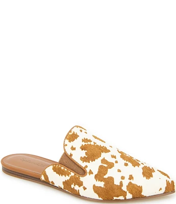 Splendid Liza Cow Print Calf Hair Mules