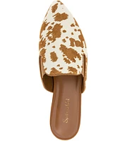 Splendid Liza Cow Print Calf Hair Mules