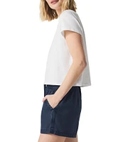 Splendid Louisa Knit Crew Neck Short Sleeve Shirt
