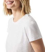 Splendid Louisa Knit Crew Neck Short Sleeve Shirt