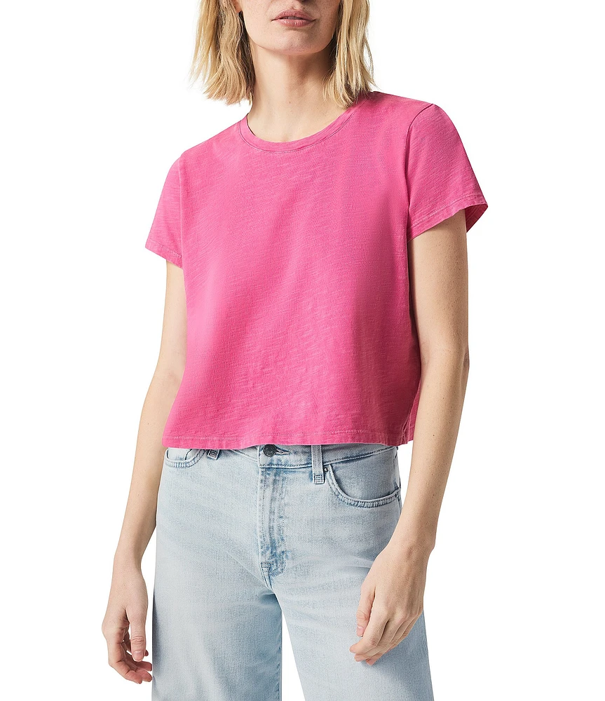 Splendid Louisa Knit Crew Neck Short Sleeve Shirt