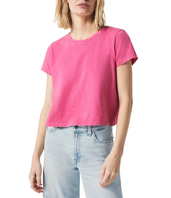Splendid Louisa Knit Crew Neck Short Sleeve Shirt