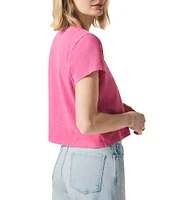 Splendid Louisa Knit Crew Neck Short Sleeve Shirt