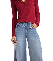 Splendid Lounge Denim Wide Leg Pants