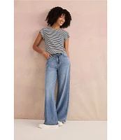 Splendid Lounge Denim Wide Leg Pants